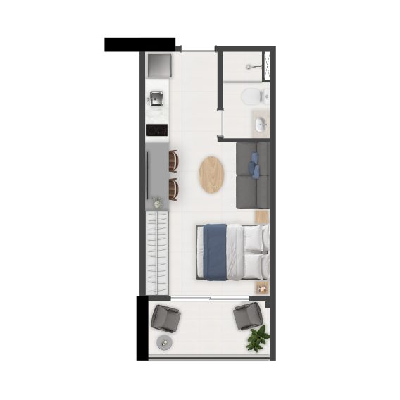 Brás 120 - 26m² planta - final 7 (fundo branco)