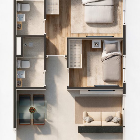 tipos final 5 - planta 3D